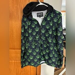Blackjack Men's Green Leaf Windbreaker